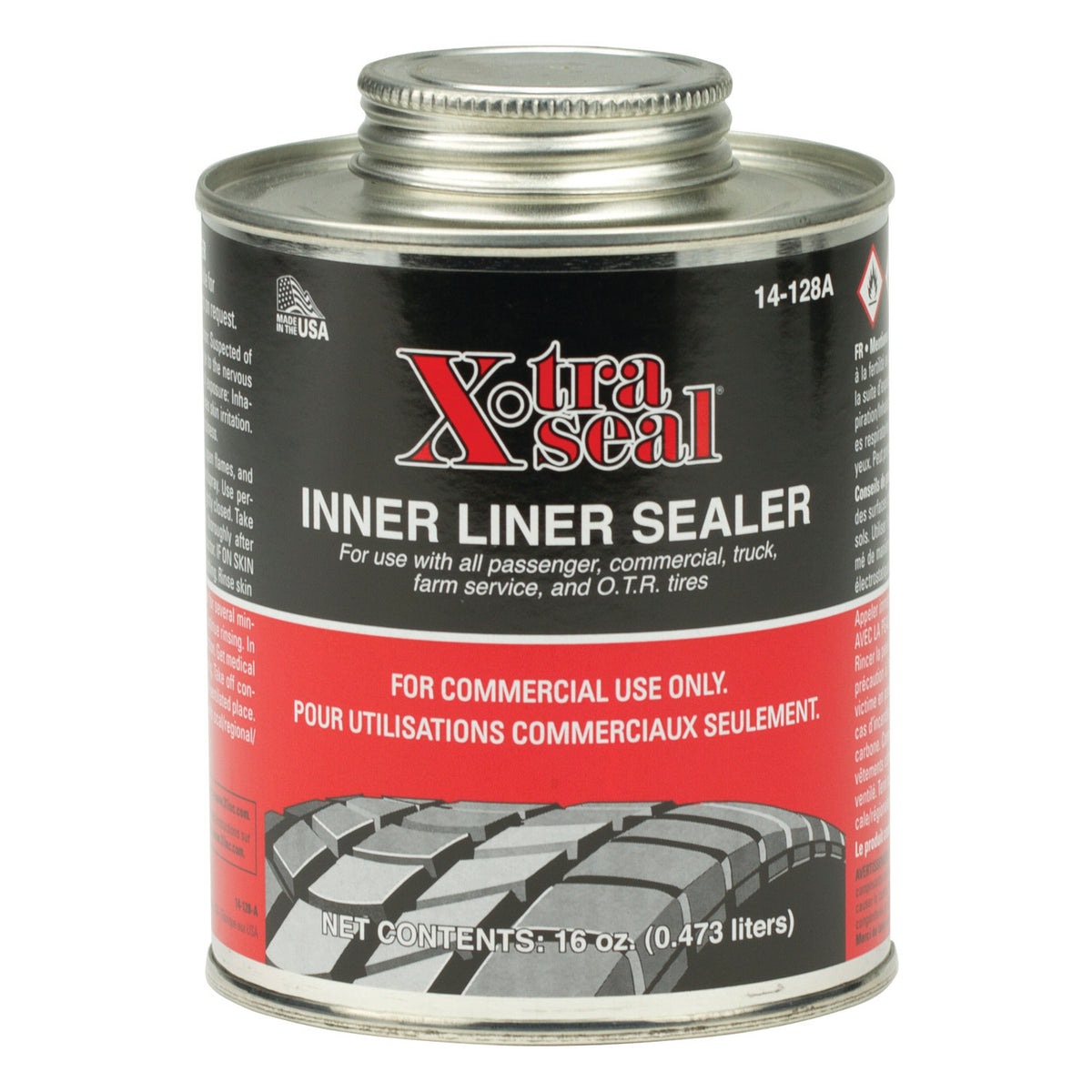 Xtra Seal Black Bead Sealer 32oz Can Tire Repair 14-101