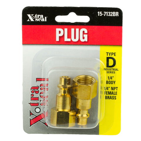 Ind. Type D Plug F, Brass