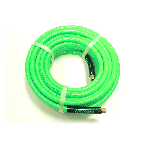 50' x 3/8" Green PVC Air Hose, 1/4" NPT